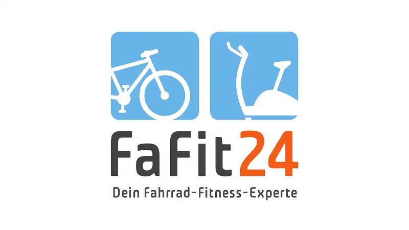 Das Logo von FaFit24 zeigt den Namen als Schriftzug mit dem Zusatz "Dein Fahrrad-Fitness-Experte.