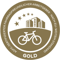 ADFC Fahrradfreundlicher Arbeitgeber in Gold
