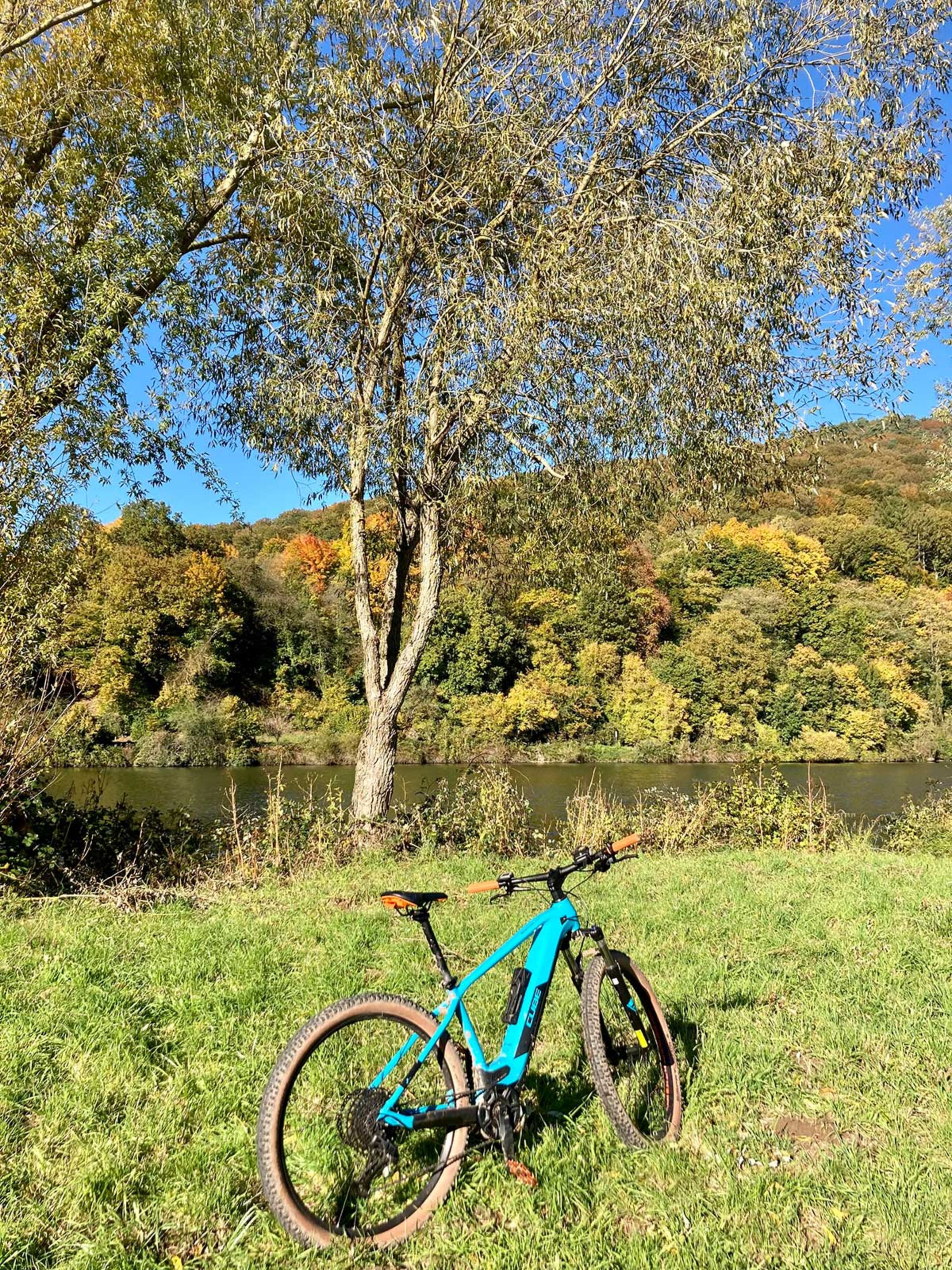 Wochenende am Neckar im Herbst.