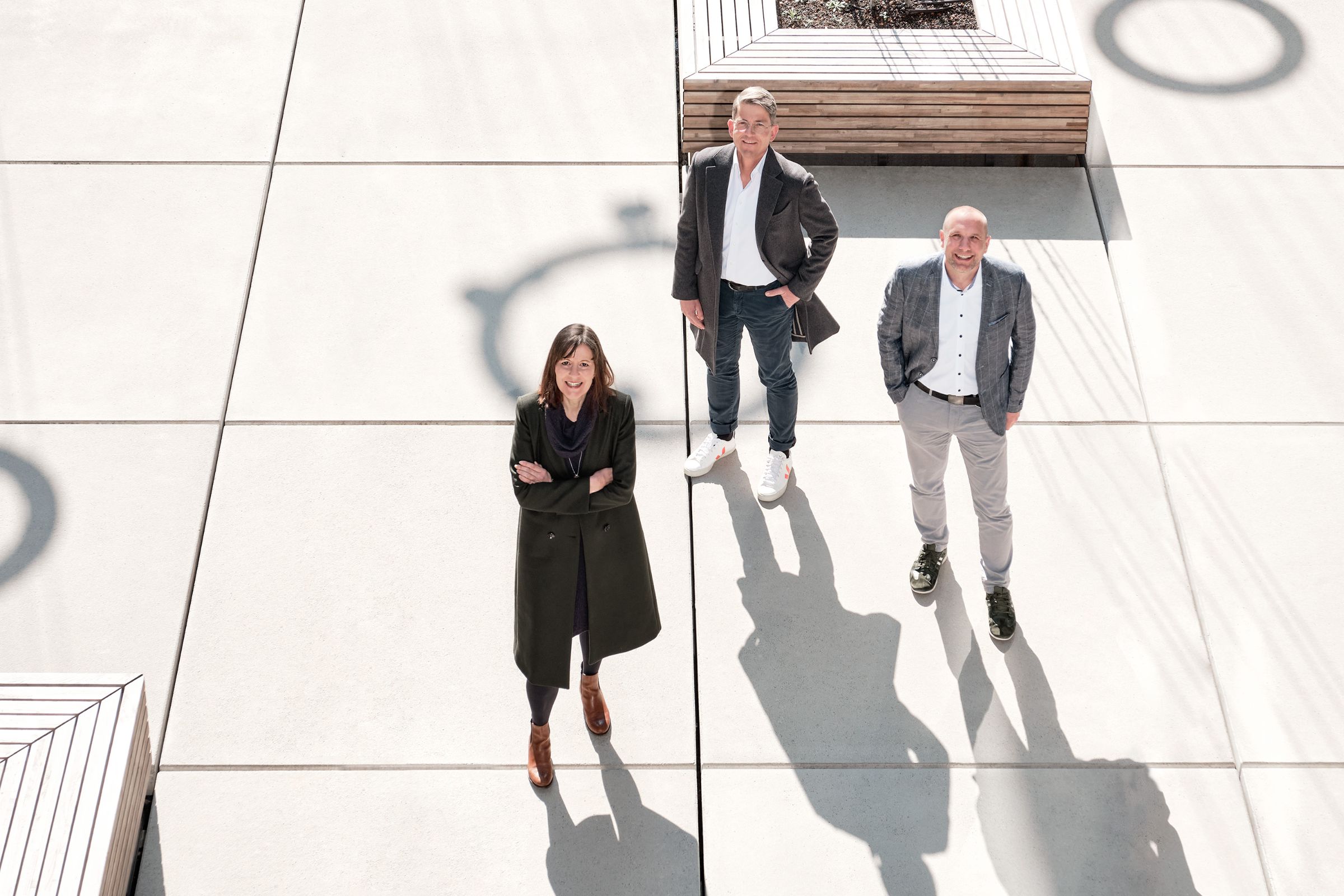 Andrea Kurz, Florian Baur und Matthias Wegner (v.l.n.r.) bilden die Geschäftsführung der JobRad GmbH.