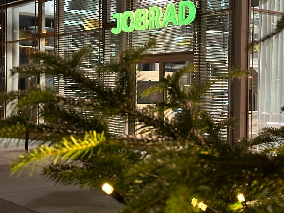 Weihnachten auf dem JobRad-Campus mit Logo